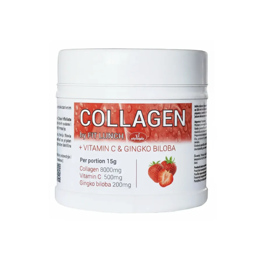 Olympic Kolagen + Vitamin C i Gingko Biloba, JAGODA1, 450g